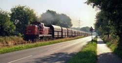 RAG 643 auf der Zechenbahn des Bergwerks West (Friedrich-Heinrich).