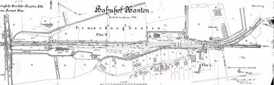 Gleisplan Xanten 1905