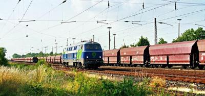 Niag Lok 9 durchfährt Rheinkamp